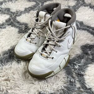 Nike Zoom Kobe 1 White Shark 2007 Retro Bryant Basketball Shoes Size 10.5